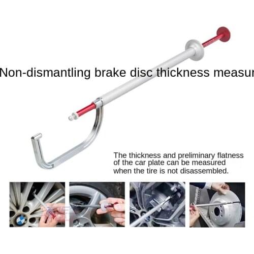 Disassembly-free Brake Disc Thickness Measuring Ruler Scale Measuring Tool Brake Disc Wear Test Detection Tool