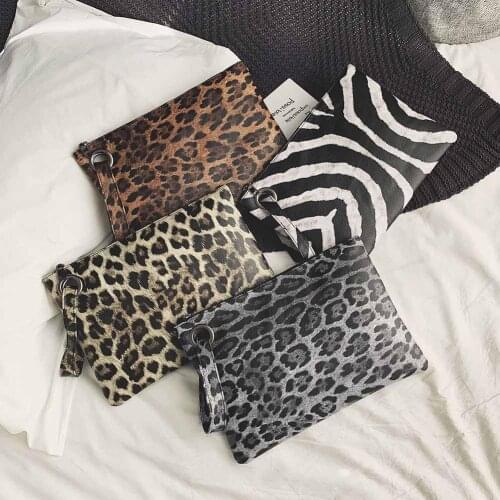 Retro Leopard Zebra Print Handbags 2020 Women Vintage Handle Bag Leopard Clutch Daily Money Phone Pouch Bag Bolsa Feminina