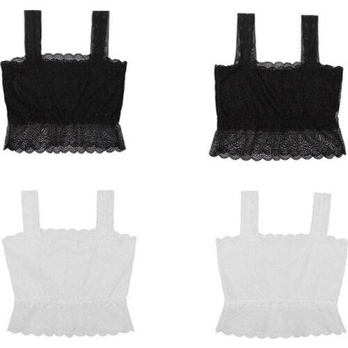 Sexy Women Lace Bralette Bralet Bra Bustier Crop Top Floral Comfortable Padded Tank Tops