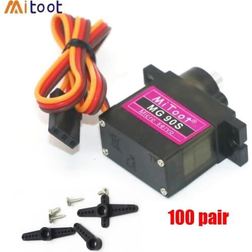 5/10/20/50/100 pcs/lot Mitoot MG90S Metal gear Digital 9g Servo For Rc Helicopter Plane Boat Car MG90 for Arduino Wholesale
