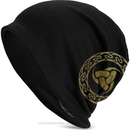 Vikings Ragnar Lothbrok Skullies Beanies Caps Triple Horn Of Odin Knitted Hat Winter Bonnet Hats Men Womens Hip Hop Ski Cap
