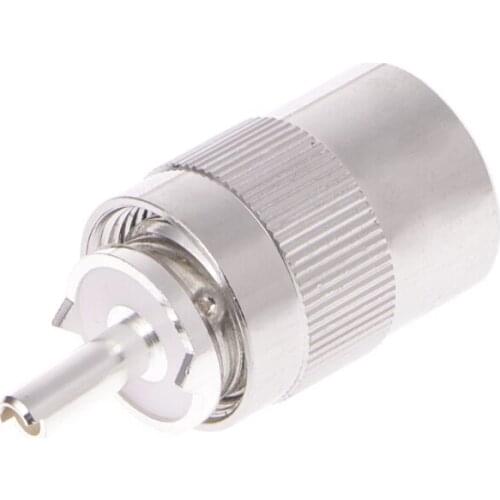 UHF Male PL259 Plug Solder RG8 RG213 LMR400 7D-FB Cable Connector Silver L15