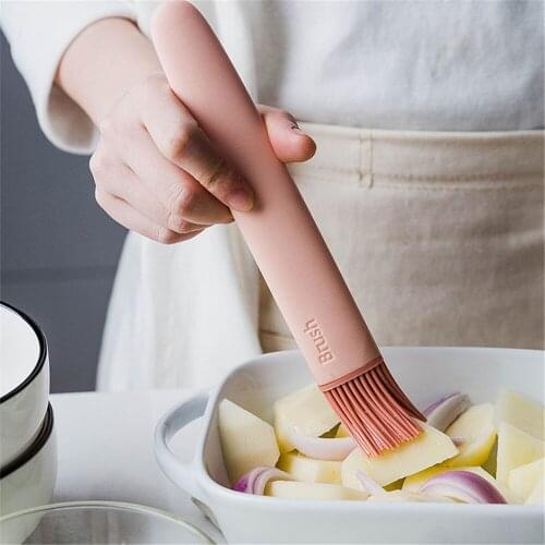 Silicone Baking Cake BBQ Brush Bread Pastry Liquid Oil Butter Food Steak Pen Tube Brush Barbecue Kitchen Accessories Tool 1PC