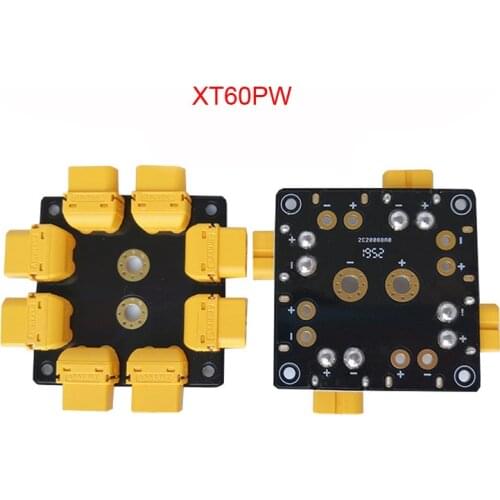 1PC High Current Distribution Board Welded XT60PW Female Plug Power Management Module Manager Plate Hub for Plant UAV Drone DIY