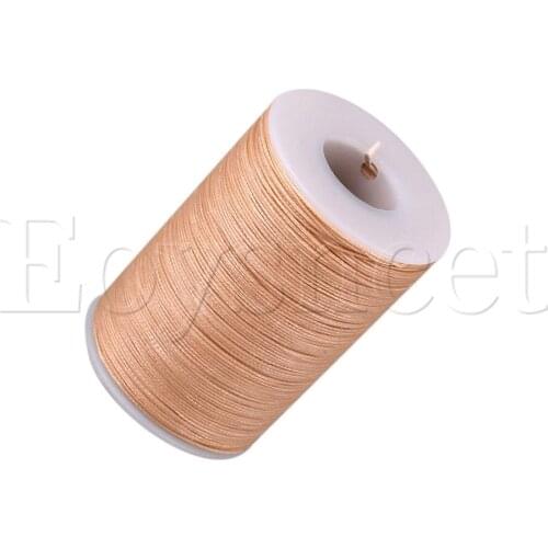 Light Beige Wax Polyester Twisted Cord Leather Sewing String Line 0.5mm