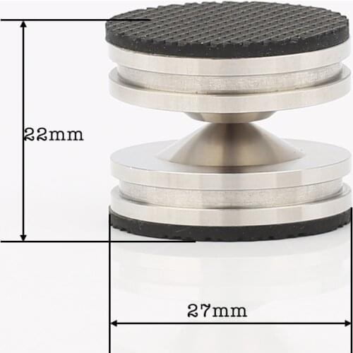 High Quality 4sets ISF0006 28mm Stainless Steel HiFi audio Speaker Isolation Spike Stand Feet Pads Base
