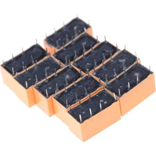 Hoge Kwaliteit 10Pcs Hk19f-DC12V-shg DC 12V Coil Dpdt 8pin Pcb Realplay Power Relais