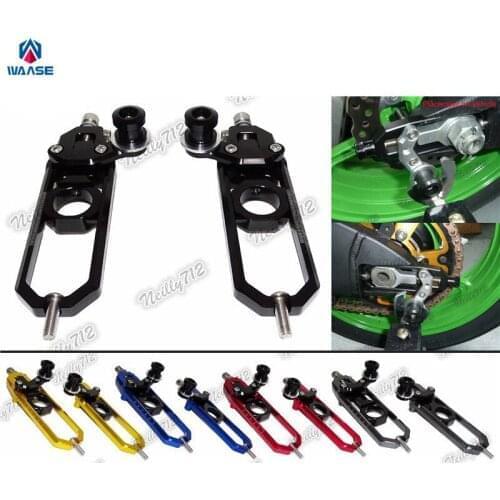 Waase Motorcycle Left & Right Chain Adjusters with Spool Tensioners Catena For BMW S1000R 2014 2015 2016 2017 2018