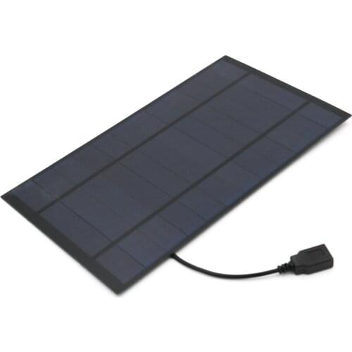 Solar Panel 2.5W 4.2W 7W 6V Output USB Solar Cell Outdoor 18650 Battery Charger USB Female Port Charge Regulators
