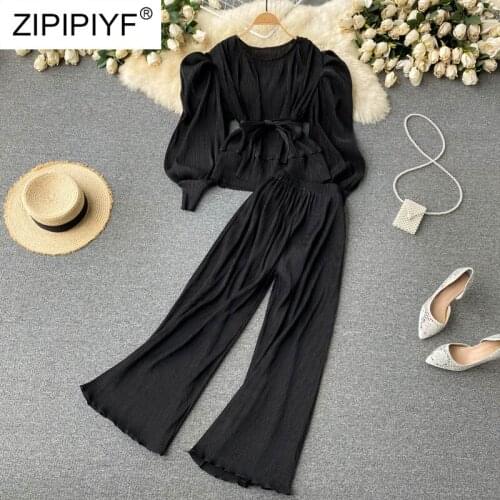 Women Blazer And Guard Pants Sets Two Pieces OL Single Breasted Jacket Formal Suit Pleated Trousers Summer D018