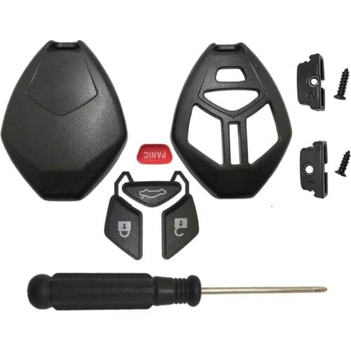 10Pcs Keyless Entry Remote Key Fob Case fits for Mitsubishi Eclipse Galant Lancer Outlander Replacement Key Fob Shell Blank