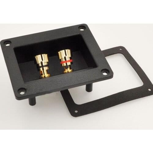 2pcs Audio Speaker Junction Box Connector Plug Terminal Audio 2 Pins Wiring Panel Banana Socket Copper