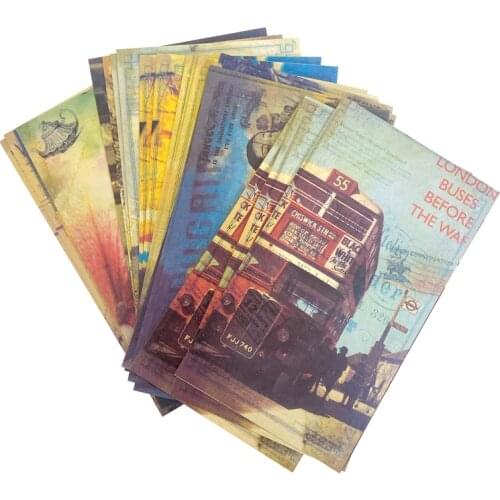 20 Pcs/pack Vintage Romantic Post Card Classic Paris Card Set Memory Postcards Can Be Mailed Greeting Card Office&School Supplie
