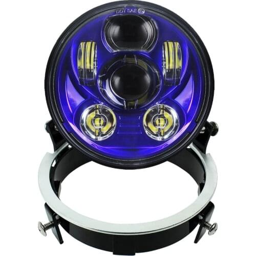 5.75" 5 3/4 inch LED Motorcycle Headlightt with Bracket for Honda VTX 1300 and 1800 F-Model Only