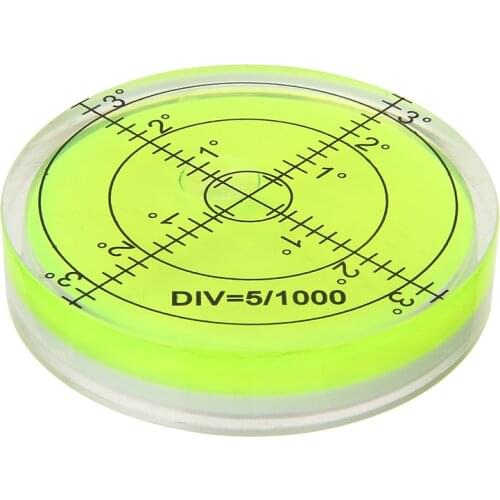 60x12mm Round Bubble Level Turnable Precision Mini Spirit Level Circular Bubble Protractor Measurement Instrument Tools