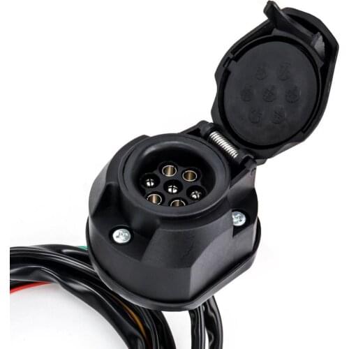 7-Pin Trailer Socket Extension 5ft Wire Europe Car Trailer Connector Parts