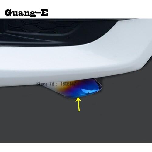 Car Styling Muffler Exterior End Pipe Dedicate Stainless Steel Exhaust Tip Tail Outlet For Honda Civic 10th Sedan 2016 2017 2018