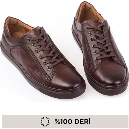 Maximoda Genuine Leather, Incredibly Comfortable, Bagcıksız, Stitched, Double Leather Male Shoes