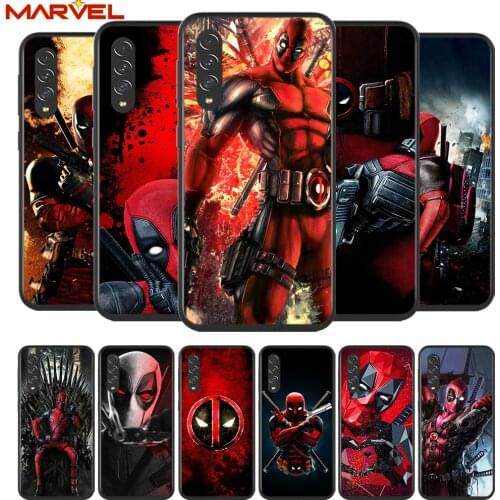Deadpool Hero Marvel for Samsung Galaxy A90 A80 A70 A60 A50 A40 A20 A2Core A10 M31 M21 M60 M40 M30 Black Phone Case