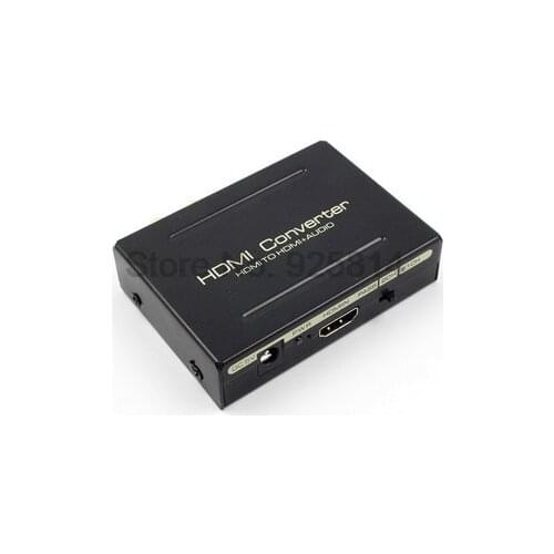 By dhl or ems 100pcs HDMI to HDMI & Optical SPDIF Suppport 5.1 + RCA L/R Audio Extractor Splitter Converter Adapter Connector