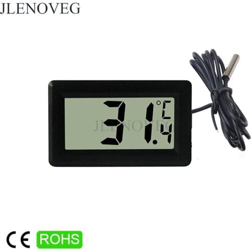 C LCD Digital Thermometer Electronic High Temperature -50～120℃ Meter Tester Home Indoor Weather Station 12H 24H Clock