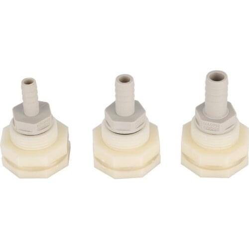 Flower Plants Irrigation Tool 1/2" Female thread to 8/10/12mm Pipe Interface Connector Plastic Water Tank Connector 1 Pc