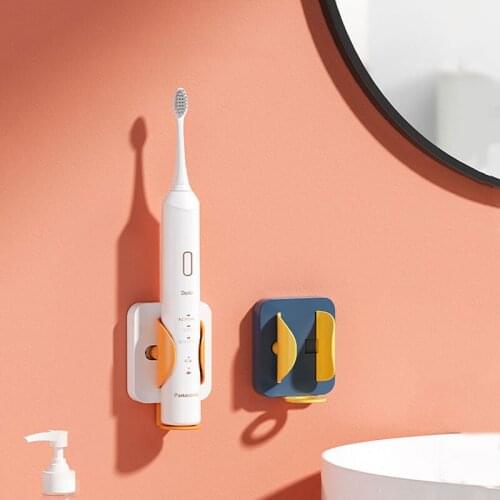 2021 Gravity Sensor Electric Toothbrush Holder Traceless Toothbrush Stand Rack Wall-Mounted Bathroom Electric Toothbrush Holder