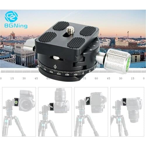 DSLR Camera Panoramic Shooting Clamp Tripod Monopod Release Plate Mount 360 Rotate For Arca Swiss camera tripod Conver Screw