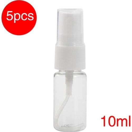5PCs Spray bottle Transparent Portable Durable 10ml Empty Plastic Perfume Travel Bottle Container Perfume Atomizer TSLM1
