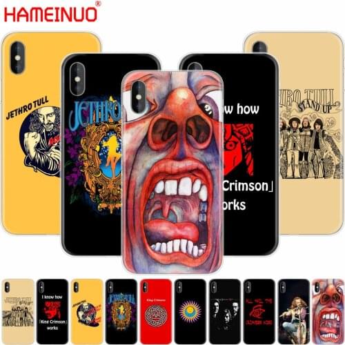 HAMEINUO Jethro Tull King Crimson cell phone Cover case for iphone X 8 7 6 4 4s 5 5s SE 5c 6s plus