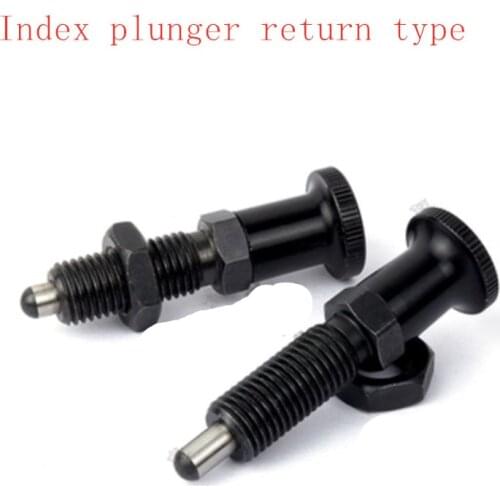 Index plunger ,spring bolts,Aluminum knob, stainless steel pin,return type ,fine thread M8 M10 M12 M16