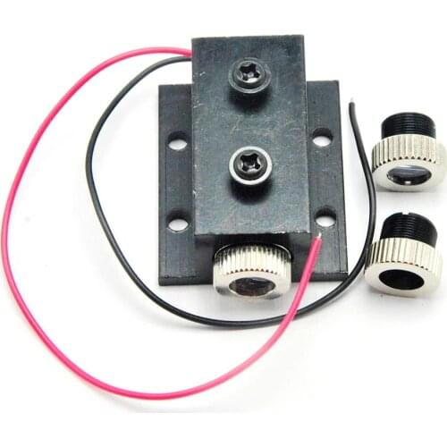 New 5mW 850nm Infrared IR Laser Diode Dot/Line/Cross Module DC3.2V Focusable Unit w 12mm Silver Heatsink