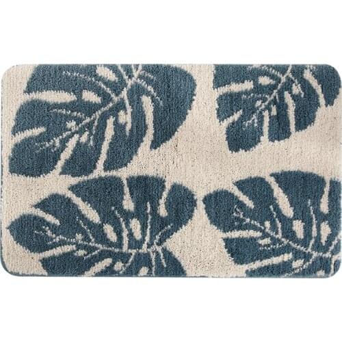 Plant Printing Carpet, Living Room Bedroom Entrance Bathroom Floor Mat, Fresh And Simple, Soft And Comfortable