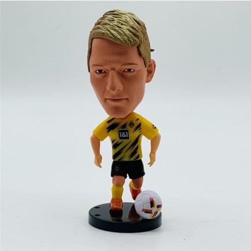 Soccerwe 2.55" Soccer Star Dolls Cartoon Anime 2021 Dort# 11# Reus Figures Yellow Kit Action Movable Toy Collections Gift