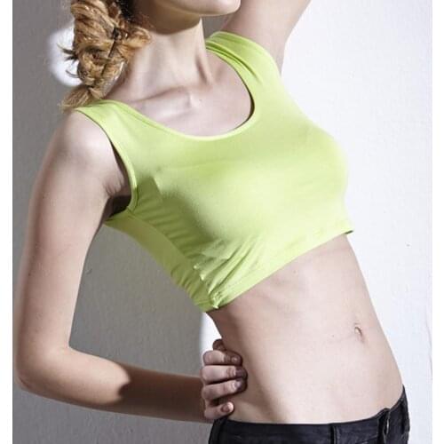 Hot Sale 2021 Summer Women Sexy Sleeveless U-neck Wrap Chest Modal Crop Top Short Tank Top Workout Vest Streetwear