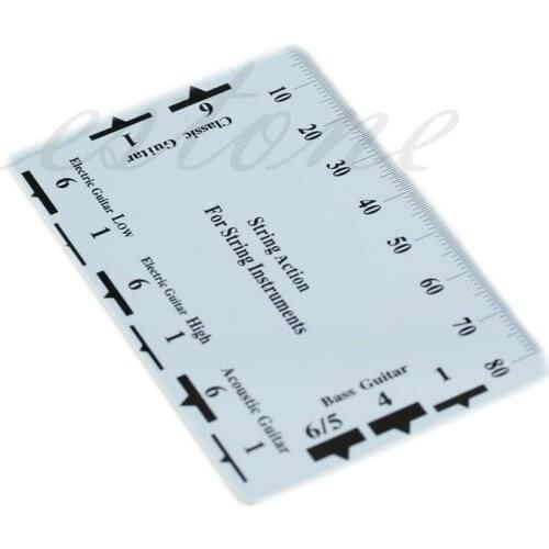 New Guitar Bass Fritz Ruler String Pitch Ruler Action Ruler Card Vernier Caliper