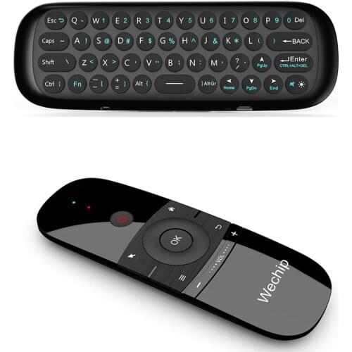 New W1 Ultra-slim 2.4G Wireless Keyboard Air Mouse Controller for Laptop Smart TV PC