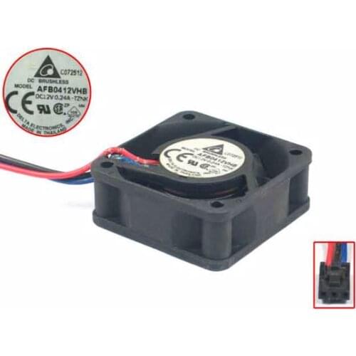 Delta Electronics AFB0412VHB TZNK DC 12V 0.24A 3-wire 40x40x15mm Server Cooling Fan