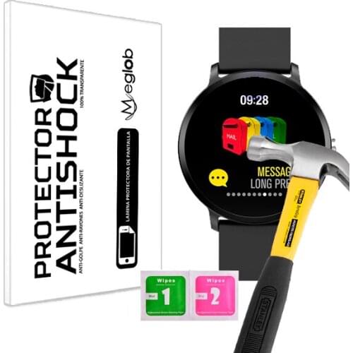 Protector de Pantalla Anti-Shock Anti-Golpe Anti-arañazos Compatible con Makibes T4