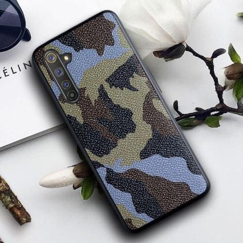 For OPPO Realme 6 5 3 Pro Case Luxury PU leather+TPU Camouflage Back Cover case for oppo realme x2 pro realme6 6i 5i 3pro shell