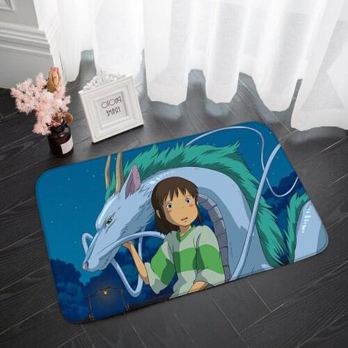 Spirited Away Funny 3d Printed Doormat Non-slip Kitchen Mat For The Floor Welcome Entrance Doormats Balcony Absorbent Area Rugs