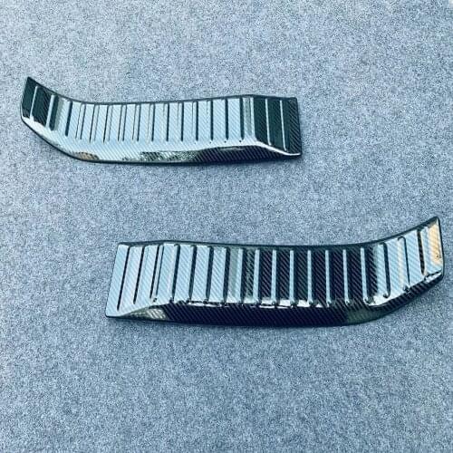 Stainless steel trunk inner guard For Toyota Yaris Cross 2020 2021 Car Inner Rear Bumper Guard Plate Cover Trim Styling Sticker