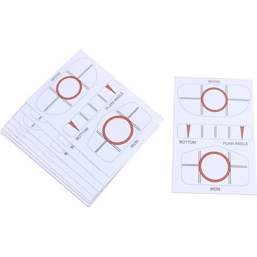 10Pcs Golf Club Target Label Impact Labels Target Sticker Tape Driver Iron Sweet Dot Test Paper Golf Accessories