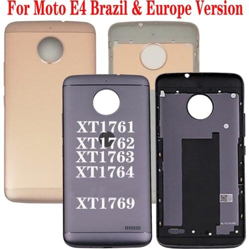 100% Orig New 5" For Motorola Moto E4 XT1761 XT1762 XT1763 XT1764 XT1767 XT1769 back Door Housing Battery Door Cover