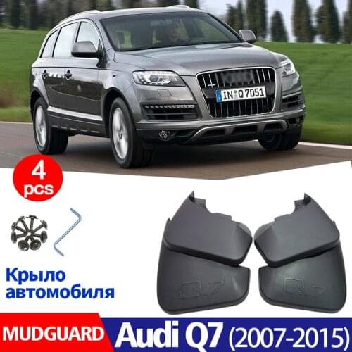 Mudflaps FOR Audi Q7 MUDGUARD SPLASH MUD FLAP GUARD FENDER MUDGUARDS CAR ACCESSORIES AUTO STYLINE FRONT REAR 4PCS 2006-2015
