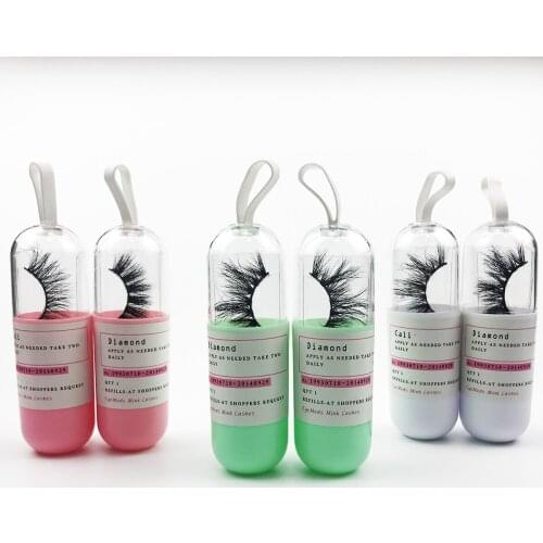 FOXYFOX Eyelash Packaging Box Custom Logo Label 3d Mink Eyelashes Box Custom Lash Box Faux Cils Lash Empty Capsule Packaging Box