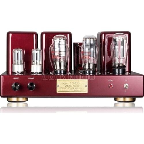 Hi-end 2A3 Stereo Vacuum Tube Integrated Amplifier Hi-Fi Single-Ended Class A Power Amplifier Black & Red