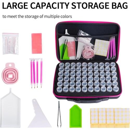 Diamond Painting Storage Containers 15/30/60/120 Bottle Diamond Storage Box with Tools Diamond Art Accessories Storage Container