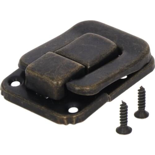 Mromax 40mm Iron Toggle Catch Lock Suitcase Box Case Chest Trunk Latch Clasp Silver Jewelry Chest Gift Wine Wooden Box Lock