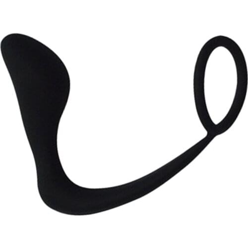 Men Butt Anal Plug Prostate Massager Male Masturbation Delay Ejaculation Sex Toys For Men Gays Silicone Single Double Cock Ring